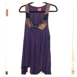 Free People Purple Tank